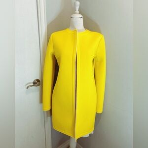 Vivian Shyu Yellow Scuba Knit Jacket  Minimalist Avant Garde Size M